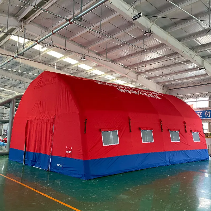 Ngoài trời Xách Tay Trắng không khí kín nhanh chóng gấp thổi lên Lều Inflatable y tế Lều nơi trú ẩn cho bệnh viện sử dụng khẩn cấp