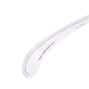 Regla curva de plástico Vary Form Curve Rule 12-260 para diseño de ropa, creación de patrones y medición de curvas de mangas. - Product Image 3