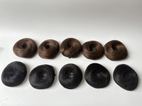 Pièce de cheveux humains Donuts Messy Buns Extension de queue de cheval courte haute densité et chignon-Accessoire de cheveux humains de haute qualité