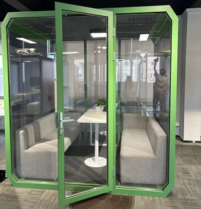 Silencio portátil Cabina insonorizada Cabina de oficina Interior Oficina Pod Cabina DE REUNIÓN DE 4 asientos - Product Image 2