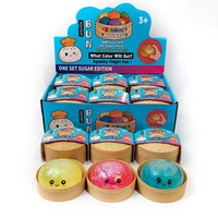 Nouvelle Boîte Mystère Squishy Anti-stress en forme de Boulette à Ruban avec Expressions Mignonnes