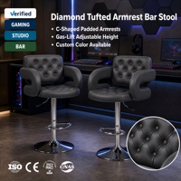 Tabouret de bar ergonomique en forme de C incurvé pour KTV, discothèque, salon, bar, salle d'exposition, maison – Vente en gros, personnalisable, OEM, durable, moderne