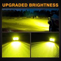 Nouveaux feux LED de 3 pouces 40W pour brouillard/feux de recul/feux de délimitation, projecteurs de conduite tout-terrain pour camions/jeeps/quads
