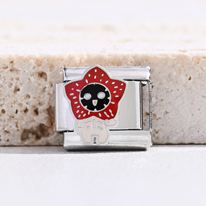 สร้อยข้อมือสแตนเลสสตีลแบบโมดูลาร์ Stranger Things ชุดจี้ DIY ของขวัญสำหรับทุกเพศ ดีไซน์การ์ตูน - Product Image 3