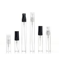 Botol Semprot Parfum Mini Kaca Berkualitas Tinggi 100pcs Custom, Sablon, Botol Kosong Kapasitas 2ml-10ml, Label Custom