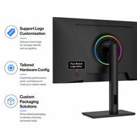Moniteur de jeu 32 pouces avec interface IPS, panneau FHD QHD UHD 4K 144Hz, rétroéclairage RVB, vente en gros d'usine OEM ODM