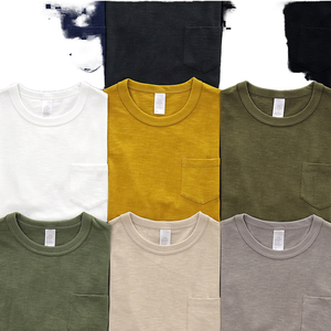 Camiseta Retro Americana Vintage de Verano para Hombre, 240 Gramos, Algodón Slub Transpirable, Estilo Casual Holgado, Jersey Corto - Product Image 4