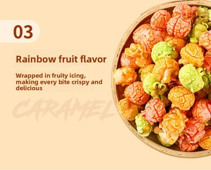 Popcorn en grains sucrés en gros, style <span class=keywords><strong>américain</strong></span>, popcorn en boules, 260g en bouteille, snacks moelleux pour supermarchés et cinémas - Product Image 6