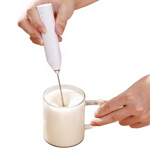 Mousseur à lait électrique portable à double ressort, batteur à café sans fil pour latte, cappuccino, matcha - Product Image 3
