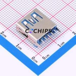HC-USB3.0-L137-ZP USB Connector Through hole Component (THT) Connector Type-A USB 3.0 Female Through Hole - Product Image 2