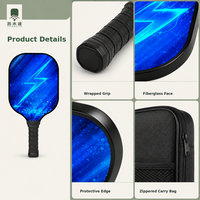 Ensemble de raquettes de pickleball, 2 raquettes avec sac de transport, pour l'extérieur