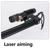 Lance-pierre Métallique à Tir Continu, Arc Composé à Poulies avec Visée Laser, Kit d'Entraînement de Tir et Chasse en Extérieur