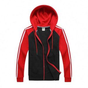 Men's Casual Zipper up Hoodie <b>Jacket</b> Double Cotton Lightweight Hooded Sweatshirt Plus Size 3D Embroidered Street Wear & Hoodies - Product Image 2