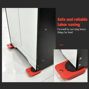 Juego de 5 Herramientas para Mover Muebles, Rodillo para Mover Objetos Pesados con Barra, Elevador de Muebles con Ruedas, Herramientas Profesionales para Mudanzas - Product Image 6