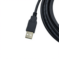 Kabel Data PVC Standar COMTON, Berlapis Emas 0.3m 2m 5m USB 2.0 Mini-B Male ke USB-A Male Konektor KABEL USB