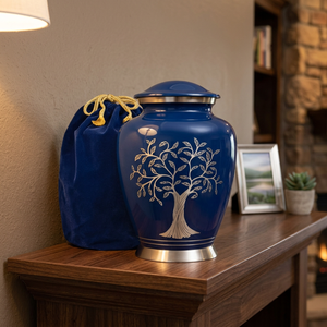 High Quality Best Selling Modern Durable Cremation Urns for Human Ashes Adult Large Aluminum Floor <b>Vase</b> Funeral Supplies OEM ODM - Product Image 4