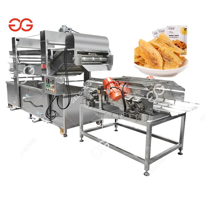 Автоматическая газовая хрустящая машина для жарки картофельных чипсов, производственная линия, машина для жарки банановых чипсов