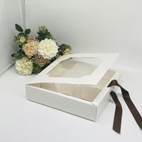 Vente en gros Boîte à gâteaux avec fenêtre à 9 compartiments Boîte à dessert en papier avec intérieur divisé pour gâteaux et pâtisseries
