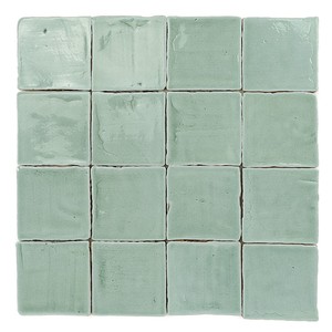 Piastrelle in Ceramica Vitri Aquamarine 10x10, Mosaico per Pareti e Pavimenti del Bagno - Product Image 1