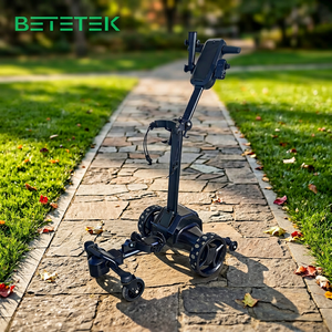 Chariot de golf électrique intelligent BETETEK avec navigation, cadre en alliage d'aluminium, capacité de charge de 80 kg, autonomie de 45 km, pour les professionnels - Product Image 1