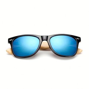 Lunettes de soleil en bambou vintage rétro pour hommes et femmes, logo personnalisé, 17 couleurs, pas cher, logo personnalisé, UV400, lunettes de soleil carrées en bois pour hommes et femmes - Product Image 6