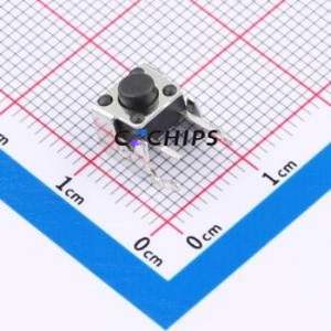 SMG-01Z-H050A1 Tactile Switch Bent Lead Through Hole-4P,7.5x7mm Switch Single Pole Single Throw Round Button 2.5N 7.5mm - Product Image 1