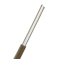 Cable de Fibra Óptica de 1 Núcleo Marca HANLI, Cable de Bajada FTTH, Cubierta GJXH Lszh, 1.0*2.0mm