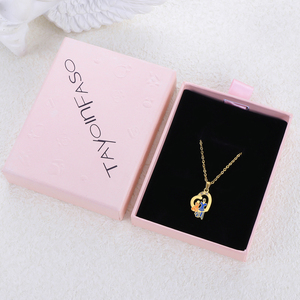 Collar con colgante de madre e hijo chapado en oro, diseño de dibujos animados, cadena de aleación, 16+2 pulgadas, longitud ajustable, joyería para uso diario - Product Image 5