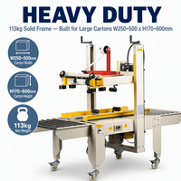 Scelleuse de cartons FXJ-6050 à entraînement par le haut et le bas, machine à sceller les cartons, scelleuse de boîtes, prix de gros direct usine