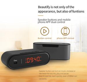 <strong>Clock</strong> Radio BT <strong>Speaker</strong> <strong>with</strong> TF Card Music, Time Synchronization <strong>Bluetooth</strong> <strong>Speaker</strong> <strong>with</strong> Mobile Phone - Product Image 6
