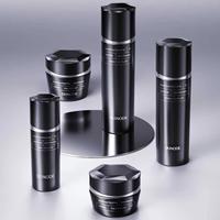 Ensemble de soins de la peau de luxe YIHUI Glass, emballage cosmétique, flacon carré plat, pot, tonique, lotion, essence, sérum, crème, bouchon à vis, logo personnalisé