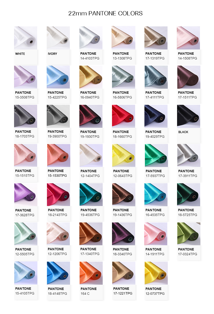 Custom 22 Momme Color