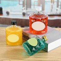 Grosir 100pcs Botol Jus Kaca 50ml 100ml 200ml 250ml 350ml 500ml Dapat Digunakan Kembali Tutup Ulir Sablon Botol Minuman
