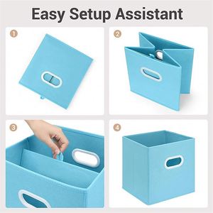 Fabric Folded Box/<b>stool</b>/storage Organizers - Product Image 3