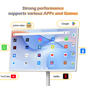 Nouvelle Télévision Mobile Intelligente Populaire 22 32 Pouces Écran Tactile Moniteur Android 13.0 Écrans Numériques Intelligents LCD Téléviseur Portable avec Roues - Product Image 5