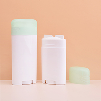 Contenant vide de luxe en plastique pour stick déodorant et crème, emballage cosmétique finition mate, recyclable, avec logo personnalisé, ouverture facile