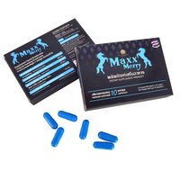 Complément alimentaire à base de maca pour la santé masculine adulte, capsules pilules bleues avec soutien immunitaire, formule naturelle OEM