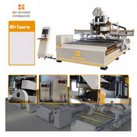 Centre d'usinage CNC multifonction 2137 à cinq axes avec lame de scie pour la production de meubles
