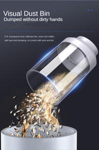 مكنسة صغيرة لاسلكية قابلة لإعادة الشحن 2 في 1 مكنسة كهربائية محمولة لاسلكية بدون أسلاك سيارة صغيرة - Product Image 4