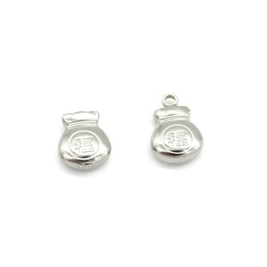 Stainless Steel <b>Lucky</b> Bag Pendant Charms Gold Silver Color For <b>Bracelets</b> Necklaces Unisex Everyday Wear - Product Image 2