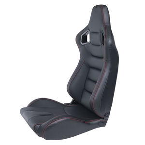 Nouveau siège sport universel Recaro inclinable rapidement en fibre de carbone, cuir, tissu et maille avec renfort de dossier de course - Product Image 3