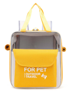 <b>Pet</b> Backpack <b>Carrier</b> Soft-Sided Zipper Closure Oxford Material Pink Color for Dogs Outdoor Travel - Product Image 4