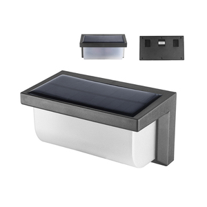 Lampe murale LED à énergie solaire, étanche IP65, avec capteur de mouvement radar à micro-ondes, pour éclairage extérieur de route, jardin, balcon, terrasse - Product Image 1