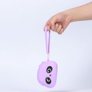 New <b>Cute</b> Silicone Open Minimalist Coin Purse & Key Bag with Cartoon <b>Bear</b> Design Soft Unisex Wholesale - Product Image 3