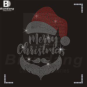 कस्टम कम न्यूनतम मैरी क्रिसमस डिजाइन आयरन-ऑन डायमंड ट्रांसफर करना - Product Image 6