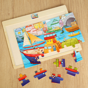 Puzzle Montessori de 40 pièces, thèmes de cognition, apprentissage de <span class=keywords><strong>l</strong></span>'<span class=keywords><strong>alphabet</strong></span>, planche d'appariement, jouets éducatifs pour enfants, garçons et filles - Product Image 4
