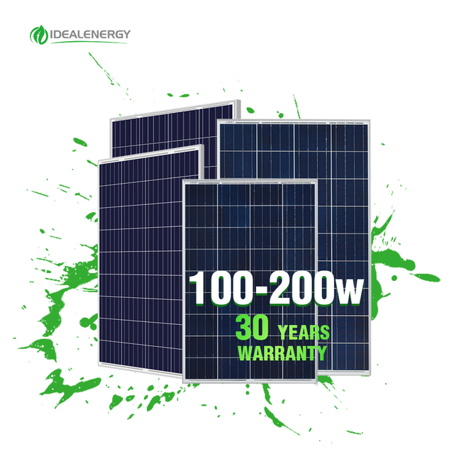 36cell Monocrystalline Polycrystalline Mono Black 100w 120 120w 125w 140w 155w 165w 180w 190 200 225w 230 Watt 235w Solar Panel
