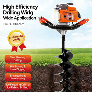 高品質産業用強力ガソリンステンレス鋼2ストロークエンジン植樹用アースオーガードリルアイスフィッシングブレーカー - Product Image 3