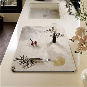 Tapis de drainage en terre de diatomées 30x40cm 40x60cm rectangulaire absorbant pour évier de cuisine, comptoir et robinet - Product Image 5