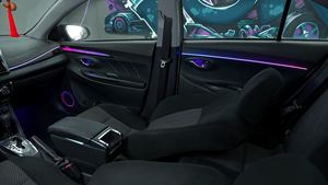 SJC 64 couleurs, éclairage d'ambiance pour voiture ciel étoilé, pour <span class=keywords><strong>Toyota</strong></span> 2014-2022 Vios/<span class=keywords><strong>Yaris</strong></span> L/Vari, systèmes d'éclairage automobile pour l'amélioration de l'intérieur de la voiture - Product Image 4